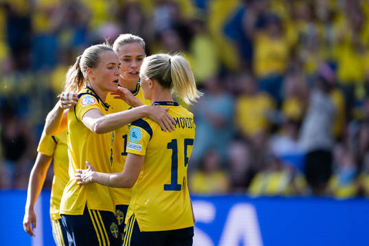 Fridolina Rolfö, Rebecka Blomqvist and Magdalena Eriksson