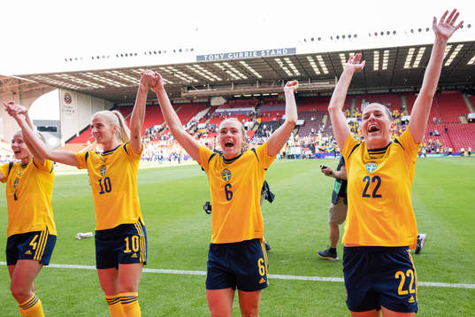 Hanna Glas, Sofia Jakobsson , Magdalena Eriksson and Olivia