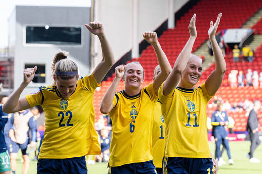 Olivia Schough , Magdalena Eriksson and Stina Blackstenius