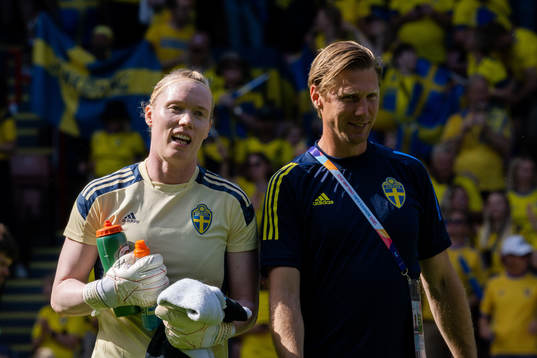 Goalkeeper Hedvig Lindahl of Sweden