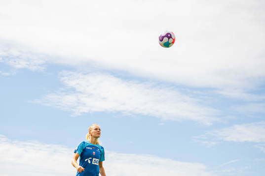 Ada Hegerberg of the Norwegian national football team at a