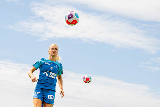 Ada Hegerberg of the Norwegian national football team at a