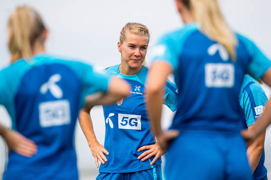 Ada Hegerberg of the Norwegian national football team at a