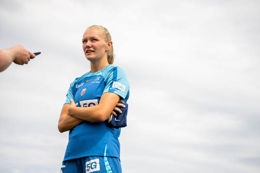 Frida Maanum of the Norwegian national football team at a