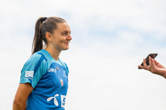 Vilde Bøe Risa of the Norwegian national football team at