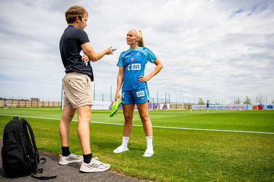 Maria Thorisdottir of the Norwegian national football team