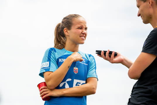 Guro Reiten of the Norwegian national football team is