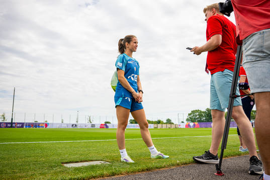 Tuva Hansen of the Norwegian national football team is