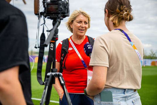 Marit Breivik, team sports coach of Olympiatoppen, is being