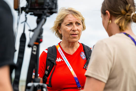 Marit Breivik, team sports coach of Olympiatoppen, is being