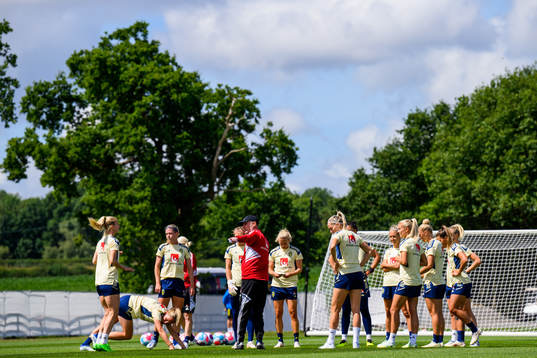 Players of the Swedish women's national football team