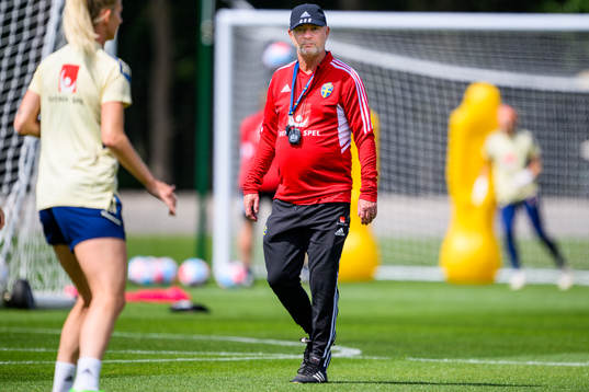 Peter Gerhardsson, head coach of the Swedish women's