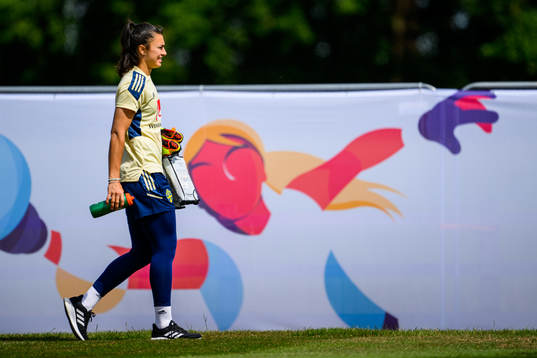 Goalkeeper Zecira Musovic of the Swedish women's national