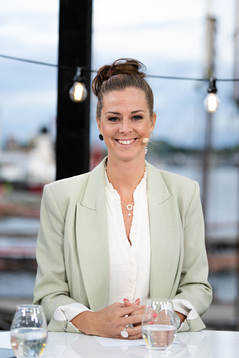 Lotta Schelin i Tv4/Cmores EM-studio
