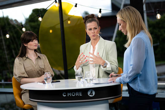 Vicki Blommé, Lotta Schelin och Frida Nordstrand i