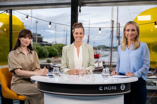 Vicki Blommé, Lotta Schelin och Frida Nordstrand i