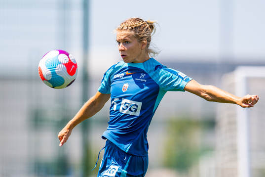 Ada Hegerberg of the Norwegian national football team at a