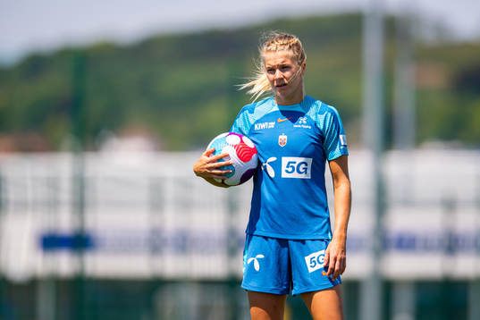 Ada Hegerberg of the Norwegian national football team at a