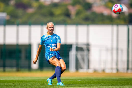 Guro Bergsvand of the Norwegian national football team at a