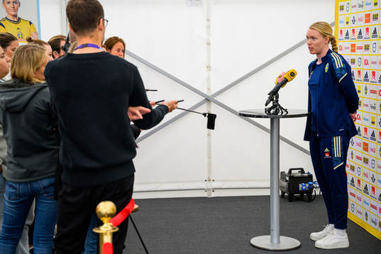 Goalkeeper Hedvig Lindahl of the Swedish women's national