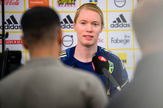 Goalkeeper Hedvig Lindahl of the Swedish women's national