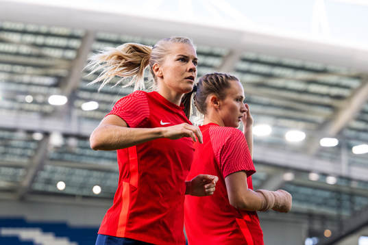 Ada Hegerberg and Caroline Graham Hansen