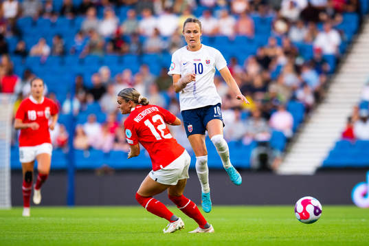 Laura Wienroither of Austria and Caroline Graham Hansen of