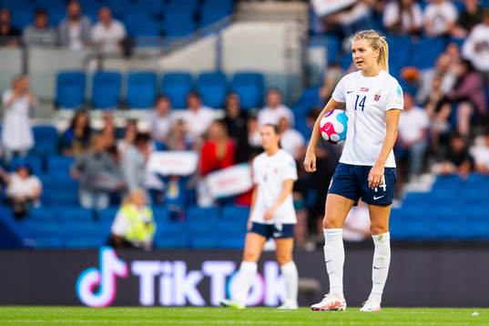 Ada Hegerberg of Norway looks dejected