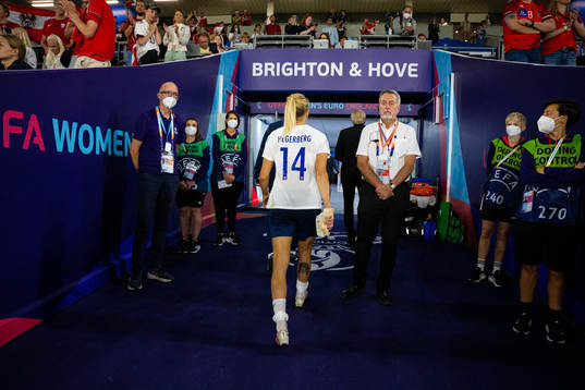 Ada Hegerberg of Norway looks dejected