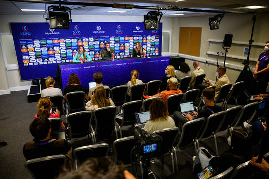 Sílvia Rebelo and Francisco Neto, head coach of the