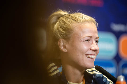 Hanna Glas of the Swedish women's national football team at