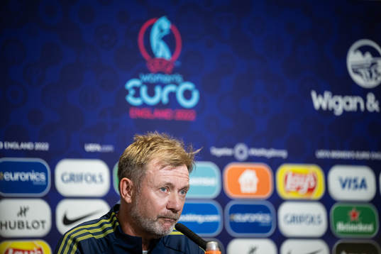 Peter Gerhardsson, head coach of the Swedish women's
