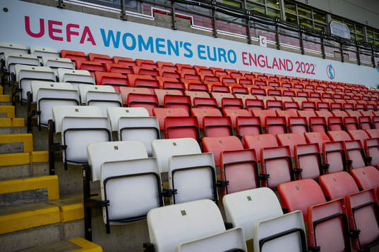 Signage for the UEFA Women's Euro England 2022