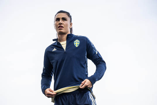 goalkeeper Zecira Musovic of the Swedish women's national