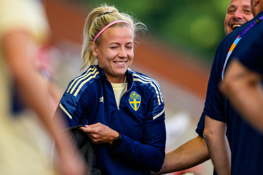 Hanna Glas of the Swedish women's national football team at
