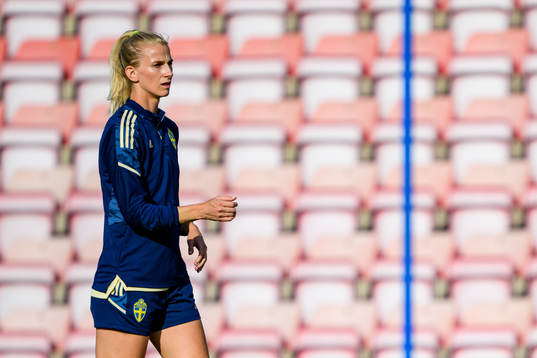 Sofia Jakobsson of the Swedish women's national football