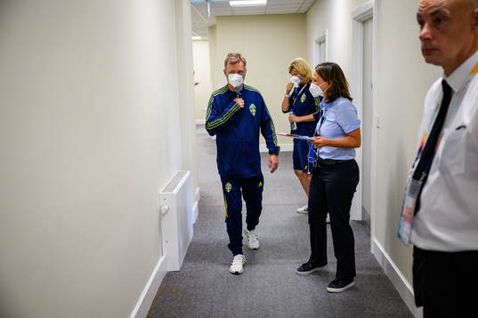 Peter Gerhardsson, head coach of the Swedish women's