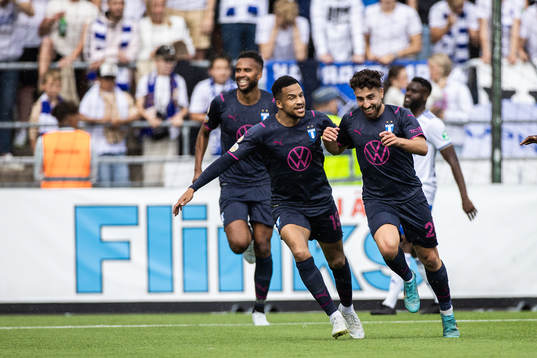 Malmö FFs Moustafa Zeidan jublar