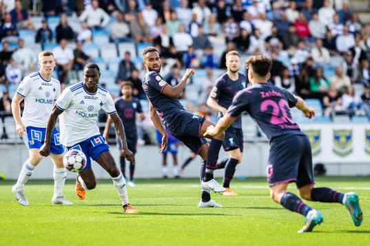 IFK Norrköpings Godswill Ekpolo och Malmö FFs Isaac Kiese