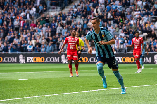 Djurgårdens Haris Radetinac jublar