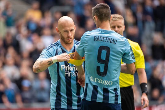 Djurgårdens Magnus Eriksson och Haris Radetinac