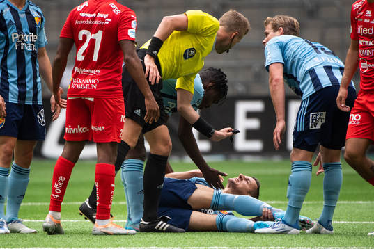 Djurgårdens Haris Radetinac har ont