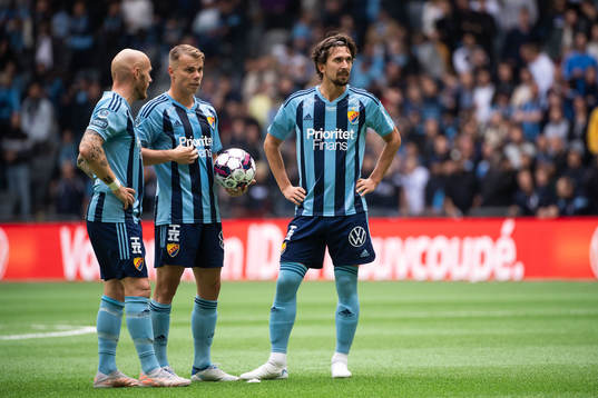Djurgårdens Magnus Eriksson, Elias Andersson och Gustav