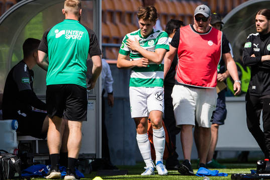 Västerås Miguel Sandberg kliver av med en befarad skada