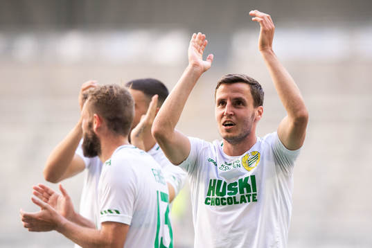 Hammarbys Jeppe Andersen jublar