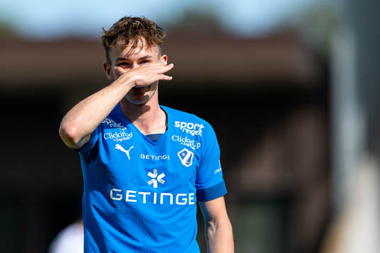 Halmstads Alexander Johansson jublar