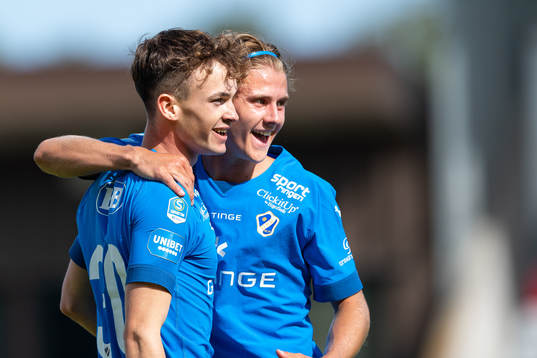 Halmstads Alexander Johansson jublar