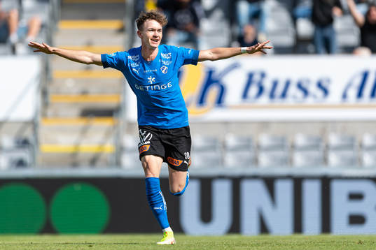 Halmstads Alexander Johansson jublar