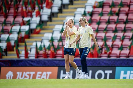 Magdalena Eriksson and Linda Sembrant of Sweden