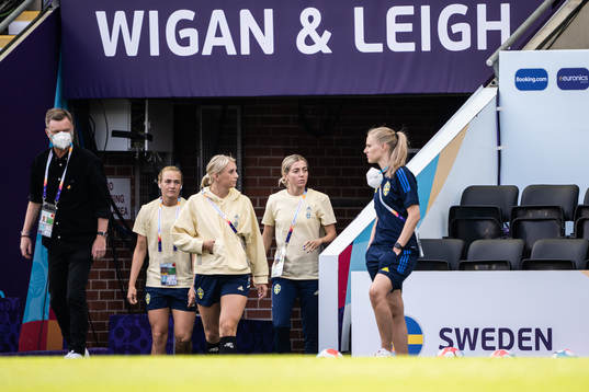 Peter Gerhardsson, head coach, Magdalena Eriksson, Stina